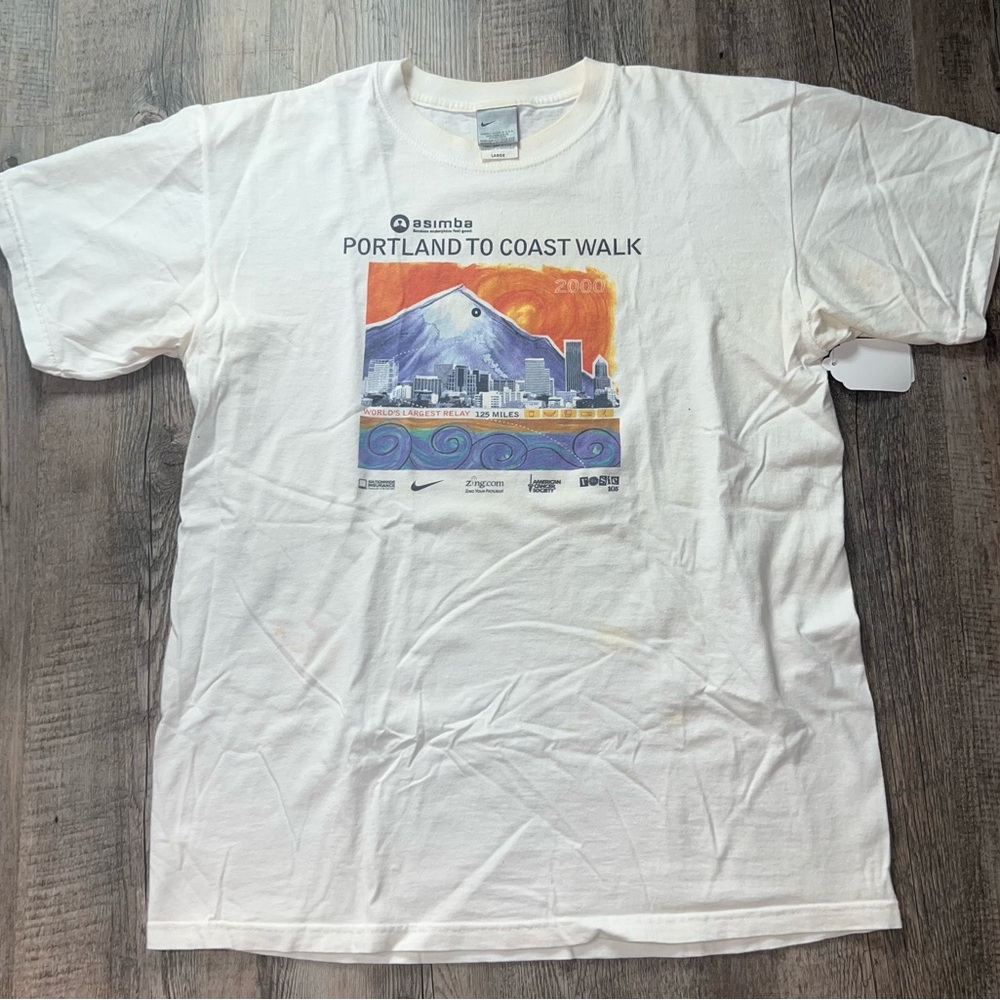 Nike White Portland to Coast Walk Graphic Tee